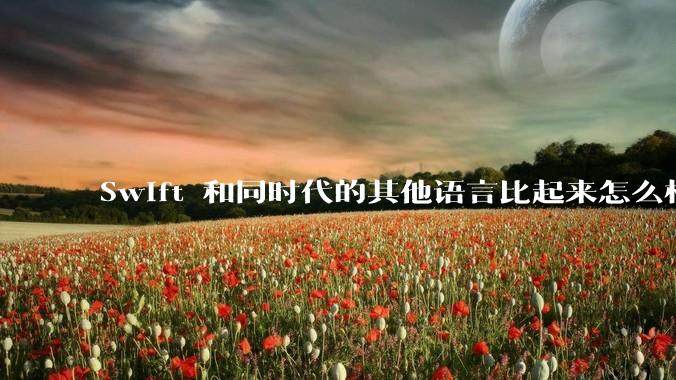 Swift 和同时代的其他语言比起来怎么样？
